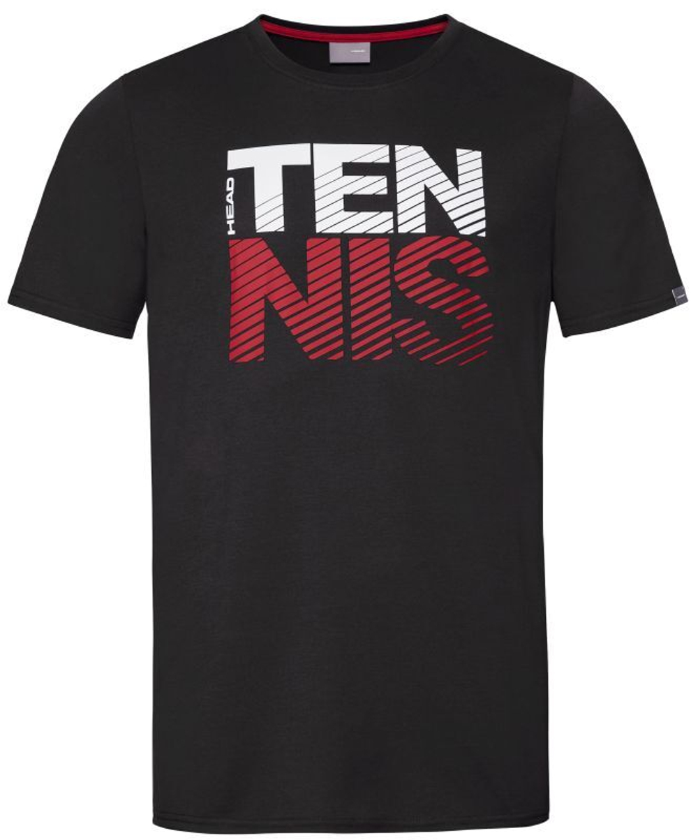Футболка для мальчика теннисная Head Club Chris T-Shirt JR - black