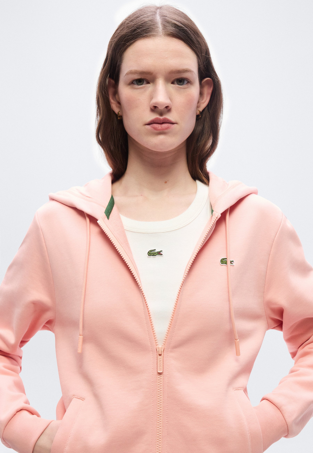 Lacoste Толстовка на молнии - Майами / абрикос