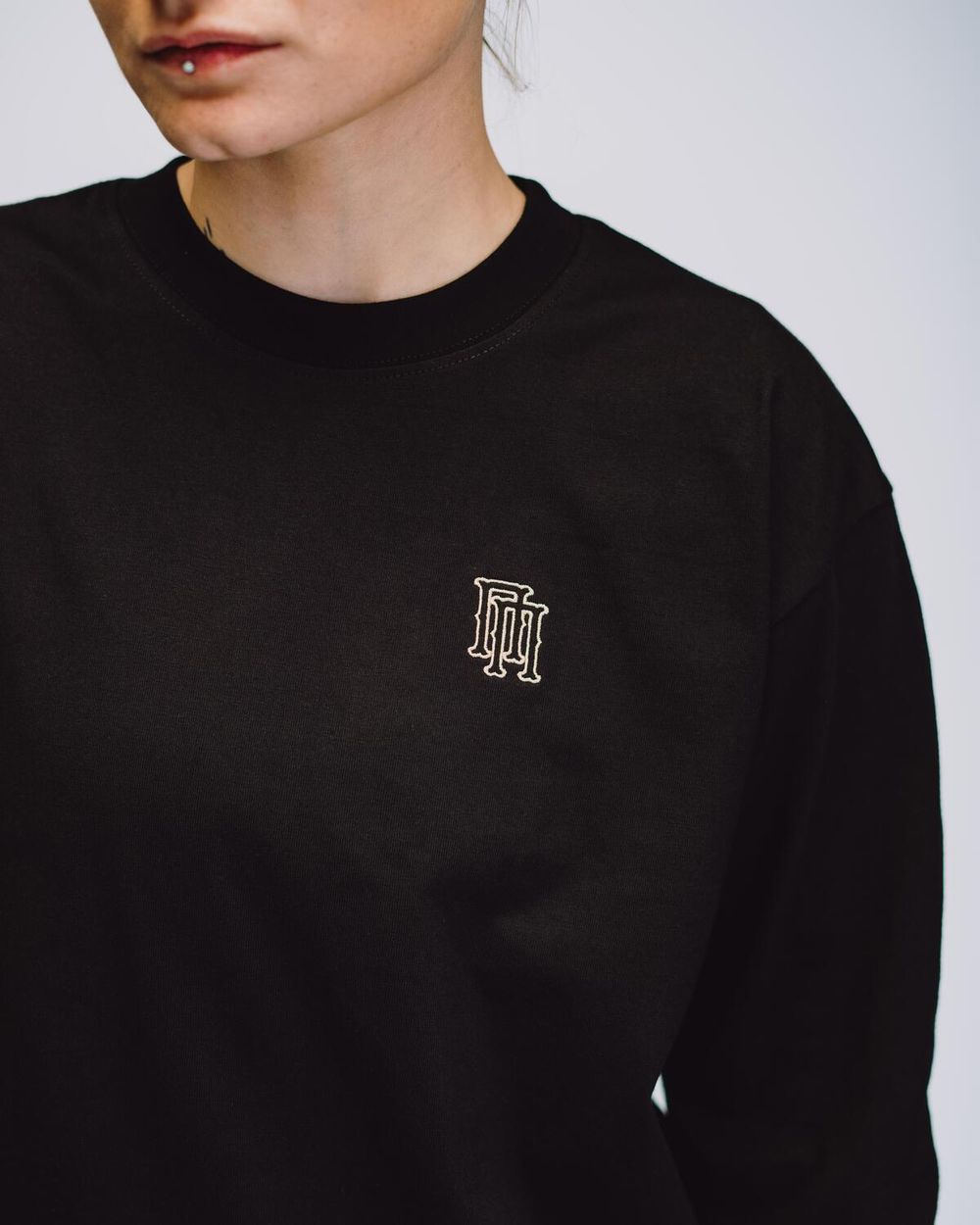 Лонгслив Подполье черный