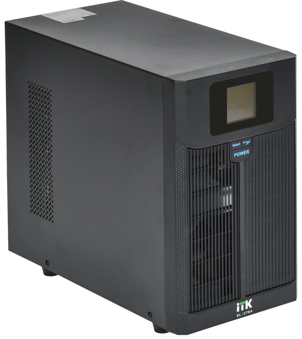 ITK ELECTRA LT ИБП однофазный линейно-интерактивный 3кВА/2,4кВт 8хС13 LCD дисплей 48VDC без АКБ USB RJ45/11