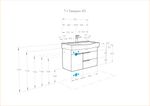 Тумба под раковину AQUATON Беверли 80