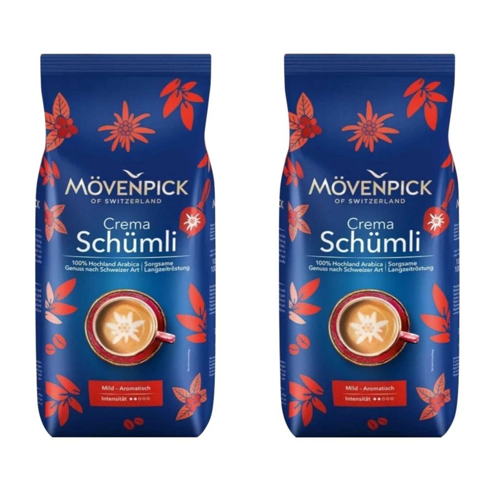Кофе в зернах Movenpick Schumli 1000 г, 2 шт