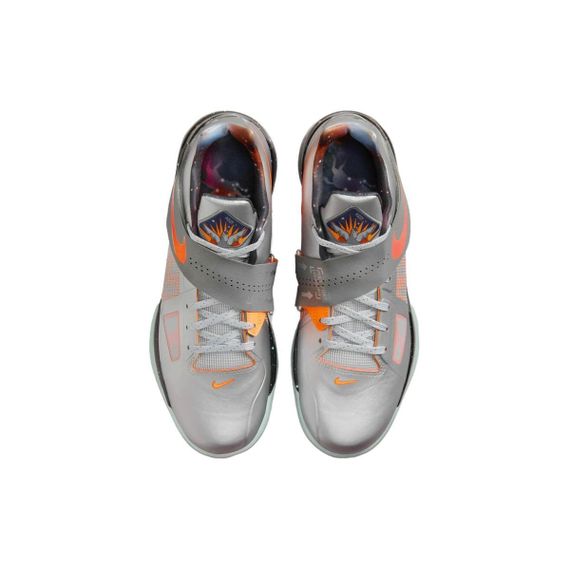 NIKE KD 4 Баскетбольные кроссовки Низкие Черно-серебристые Мужские