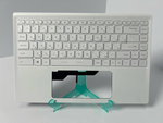 Верхняя панель с клавиатурой (топкейс) для ноутбука MSI Prestige 14 A11/белая (957-14C411E-C15)