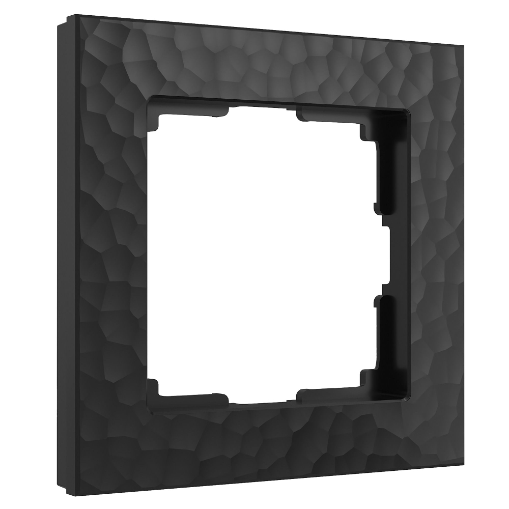Рамка из поликарбоната на 1 пост Hammer черный W0012408