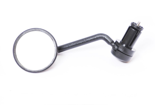 Зеркало круглое 2" панорам. 3 степ. своб. жестк.торцевое (100) черное