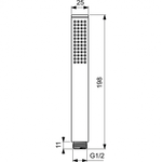 Металлический ручной душ типа Stick  Ideal Standard BC774XG