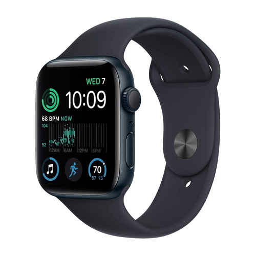 Умные часы Apple Watch SE (2022) GPS, 44mm, Aluminium Case with Sport Band S/M, Midnight (Темная ночь)