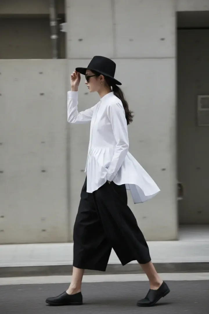 Женская плиссированная рубашка «SIMPLE»