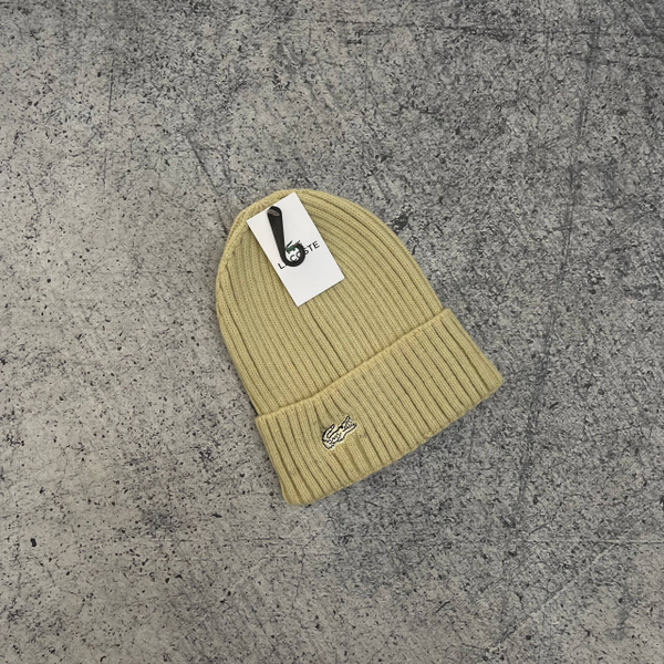 Шапка Lacoste biege