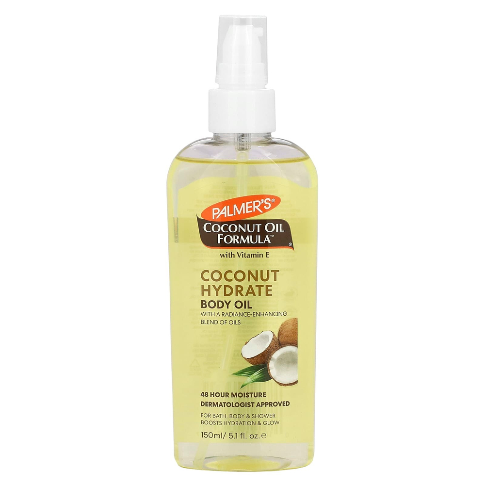 Palmer's, Coconut Oil Formula® с витамином E, кокосовое гидратное масло для тела, 150 мл (5,1 жидк. Унции)