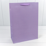 Пакет подарочный 32х45х15см "Люкс" (Сиреневый, Крафт)