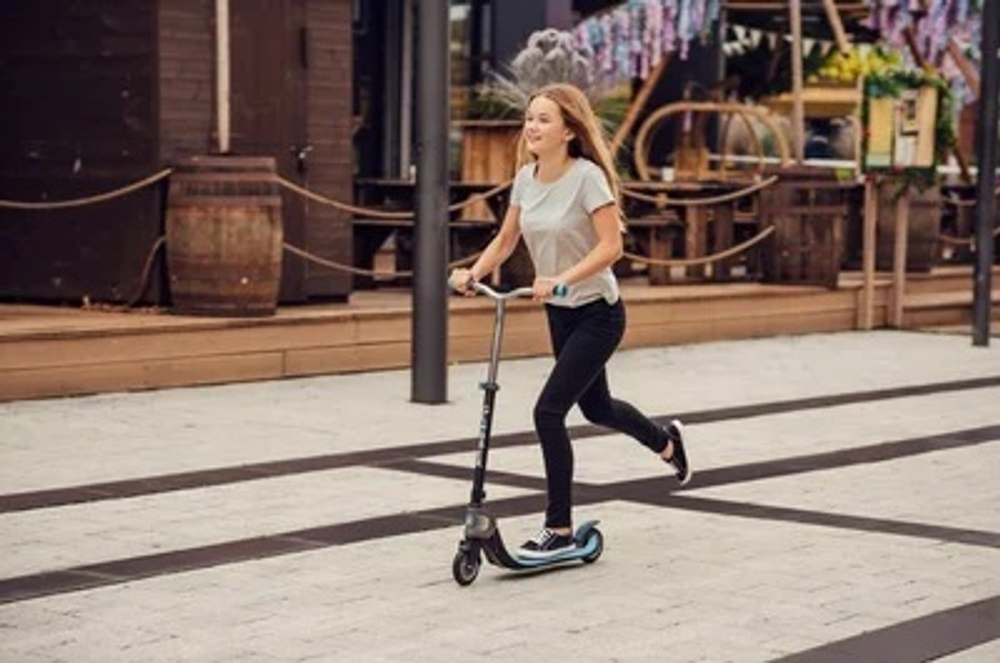 Самокат Globber Foldable Flow 125, Синий синий