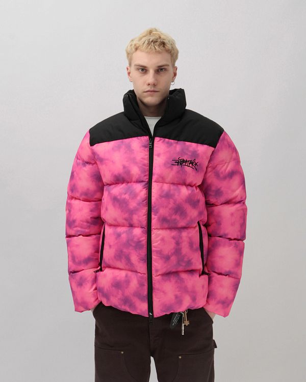 Пуховик Downjacket Tie Dye Bright Pink - фото 6