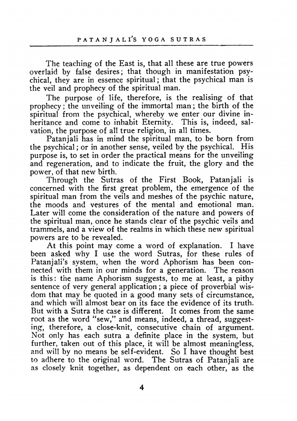 The Yoga Sutras of Patanjali. "The Book of the Spiritual Man" | Charles Johnston