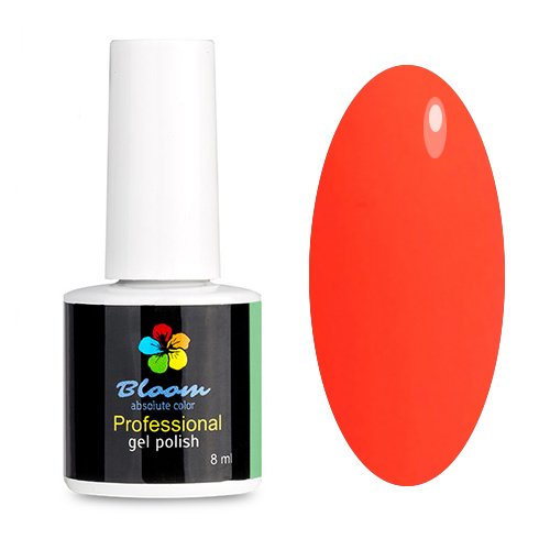 Bloom Гель-лак Оранжевый неон, 8 мл