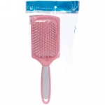 Расческа массажная «Silk hair», прямоугольная, цвет розовый, 26 см