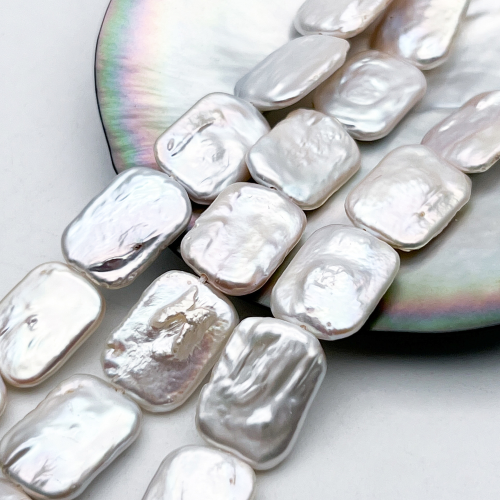 Жемчуг бусины, размер около 16,5-18 мм, цена за набор 3 штуки