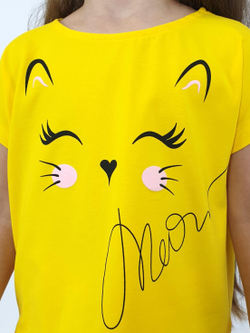 02-123-11 Комплект для девочки (фуфайка+ лосины)