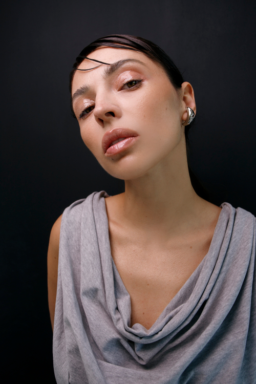 Серьги CHANCE x U глянцевые с фианитом