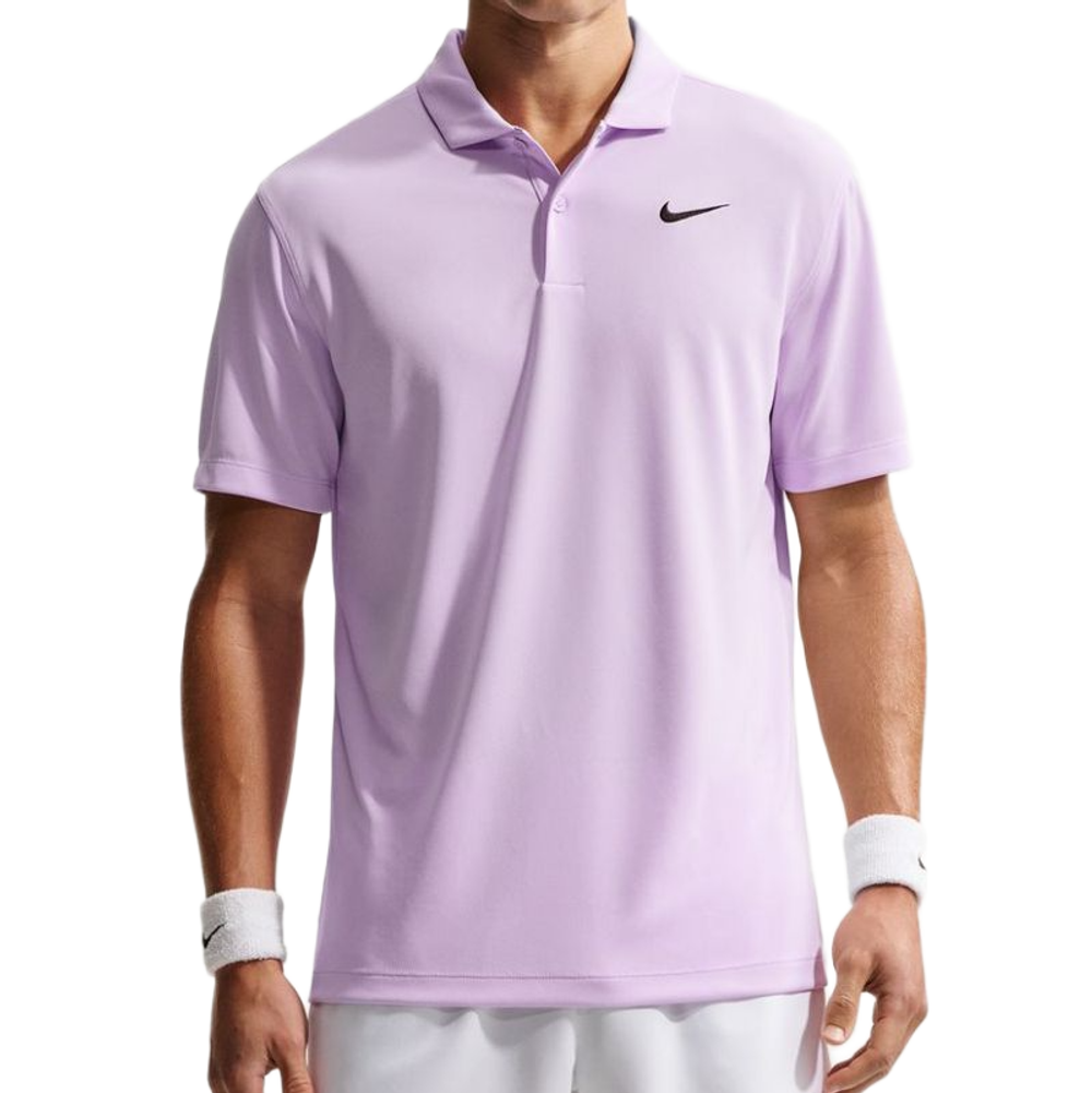 Теннисное поло Nike Court Dri-Fit Solid - violet mist/black