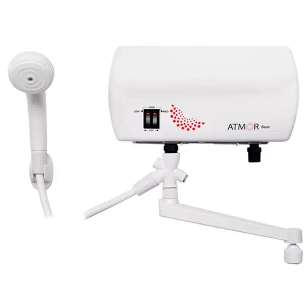 Водонагреватель электрический проточный Atmor Basic 5 KW Combi (душ + кран)