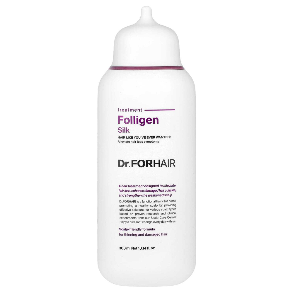 Dr.ForHair, Folligen Treatment, Silk, 300 мл (10,14 жидк. унц.)