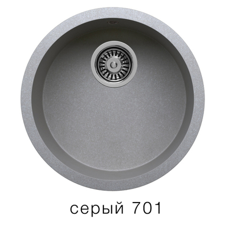 Кухонная мойка Tolero R-104 435мм Серый №701