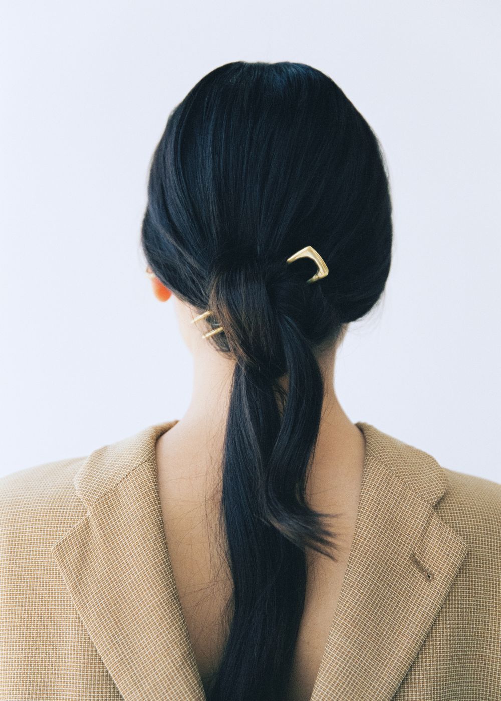 Шпилька для волос, латунь/нейзильбер