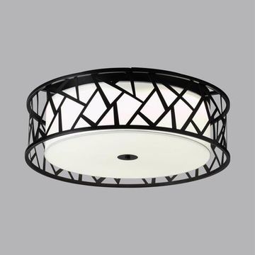 7700/60L AVRA LED SN 056 Светильник металл/ткань/стекло/белый/черный LED 60Вт 3000-6000K D600 IP20 пульт ДУ FABIANA