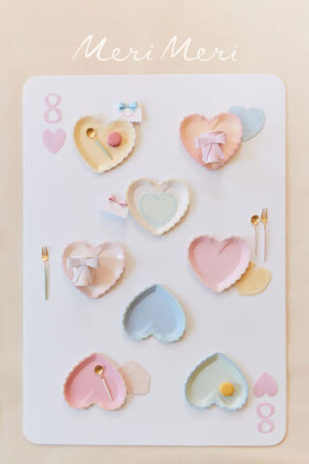 Салфетки пастельные маленькие "Сердечки" 16 шт. (2024)