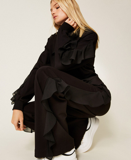 TWINSET Брюки, декорированные оборками