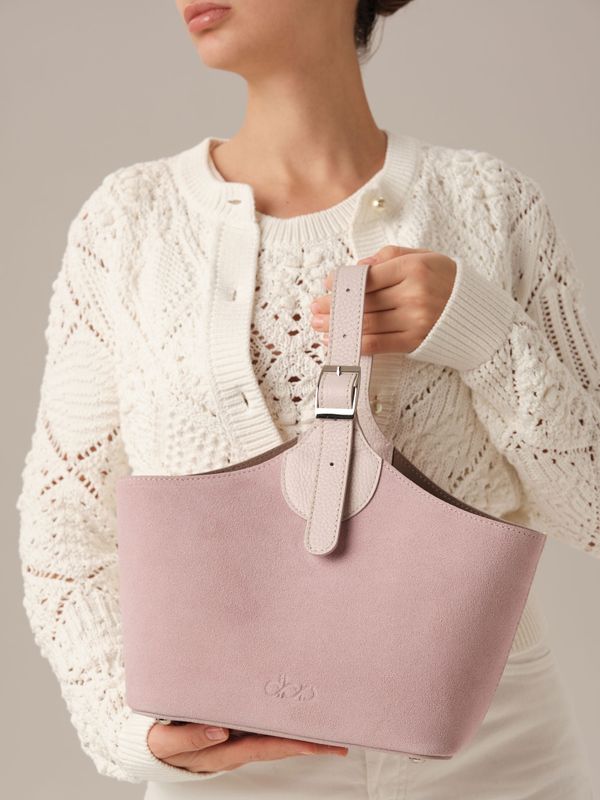 Замшевая сумка DBR Provence 31398 розовый фламинго