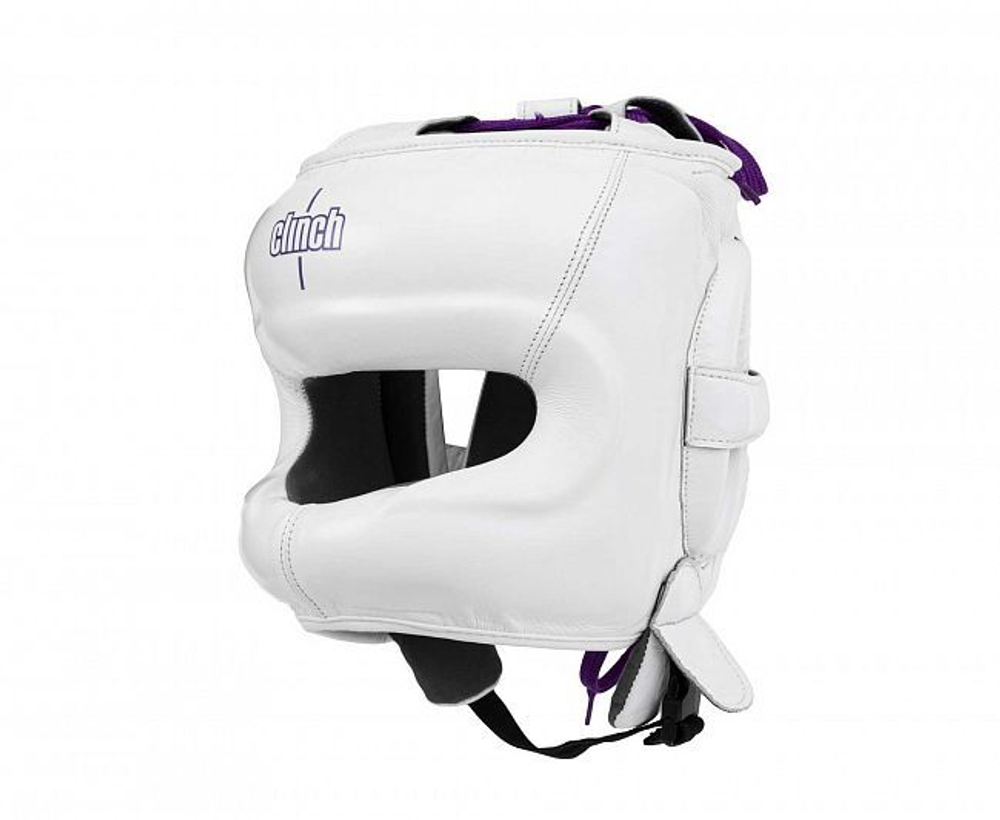 Шлем боксерский с бампером Clinch Undefeated белый C160