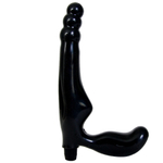 Безремневой страпон с вагинальной пробкой и 6 функциями вибрации