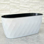 Горшок цветочный Laurel 5л с дренажной вставкой (белый)