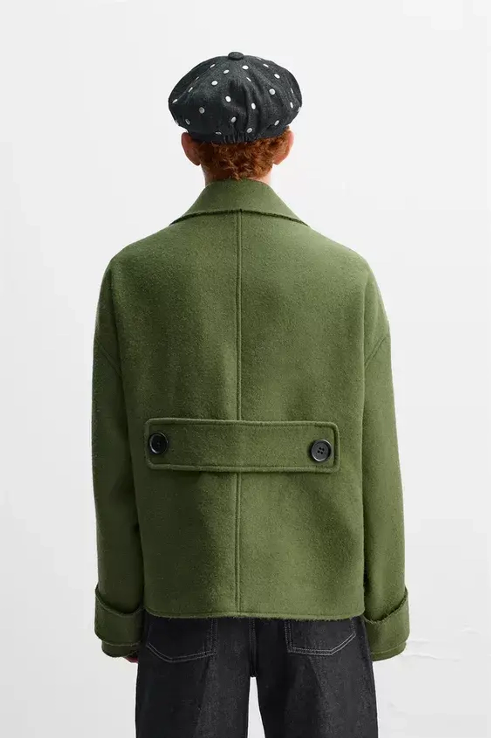 ZARA Х HARRY LAMBERT КУРТКА-ТРЕНЧ, ЗЕЛЕНЫЙ