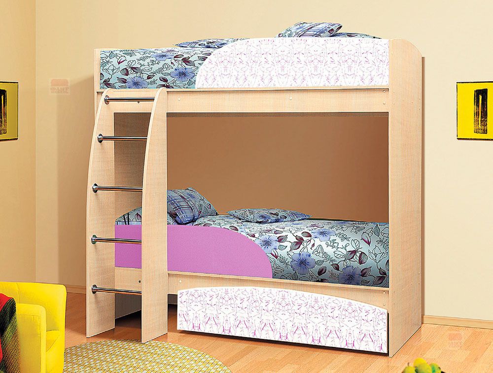 Уголок школьника "Омега  4" (млечный дуб/фиолет/арт фиолет), ЛДСП/МДФ, Фант-мебель, г. Волжск