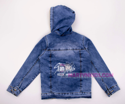 куртка джинсовая  утепленная Герб лев 3762