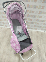 Санки-коляски Ника Наши Детки 3-1К сиреневый со снежинками