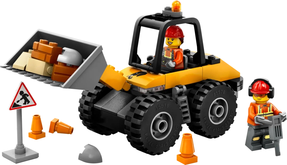 Конструктор LEGO City 60450 Желтый строительный колесный погрузчик