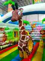 Коммерческий надувной батут «Заповедник» 8*4*4 м