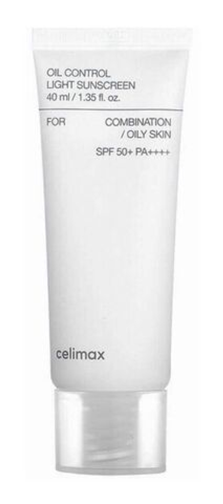 Крем солнцезащитный с контролем жирности Celimax Oil control light sunscreen SPF50+PA++++, 40мл