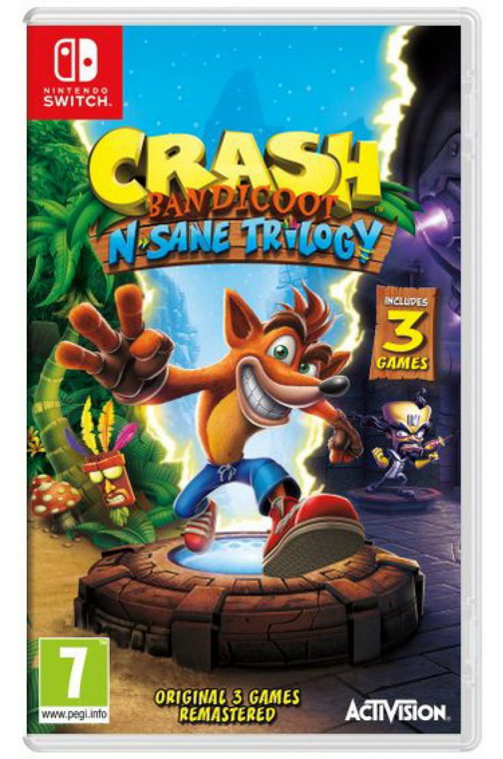 Crash Bandicoot N Sane Trilogy - Includes 2 Bonus Levels [NS] new