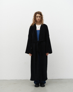 Long Cardigan Robe Black