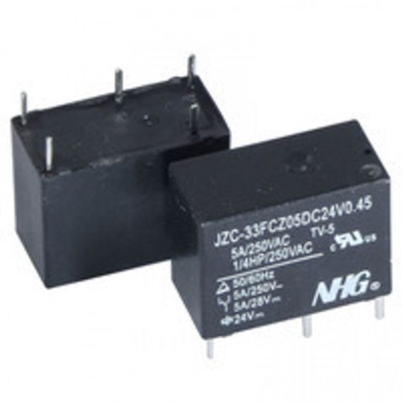 Реле электромагнитное JZC-33FCS05DC24V0.45