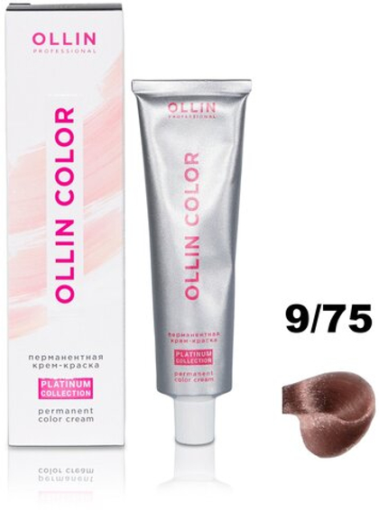OLLIN COLOR Platinum Collection 9/75 100 мл Перманентная крем-краска для волос