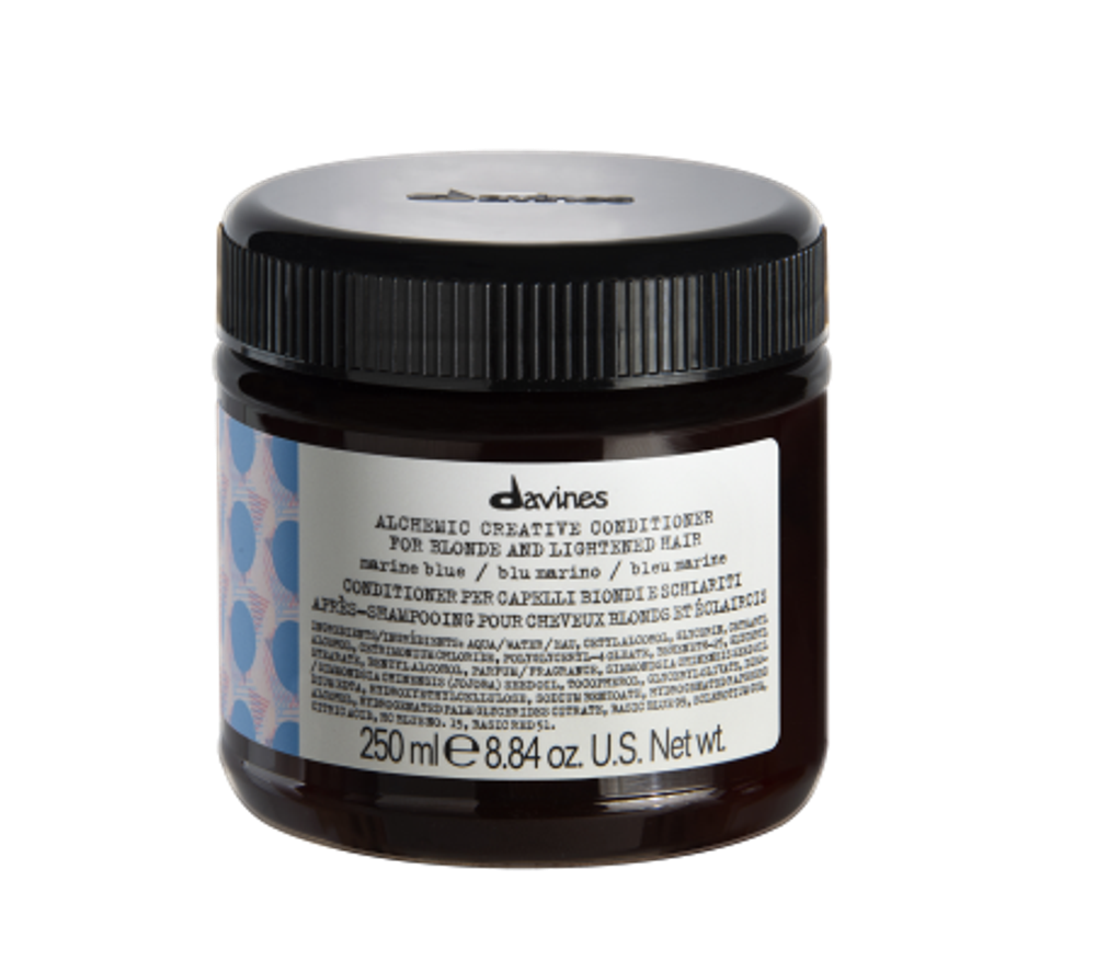 Кондиционер оттеночный для натуральных и окрашенных волос Davines Alchemic Conditioner - Marine Blue 250 мл