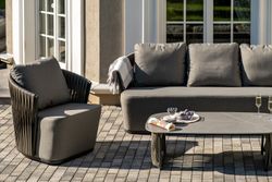 "Флоренция" лаунж-зона из искусственного ротанга, цвет графит
