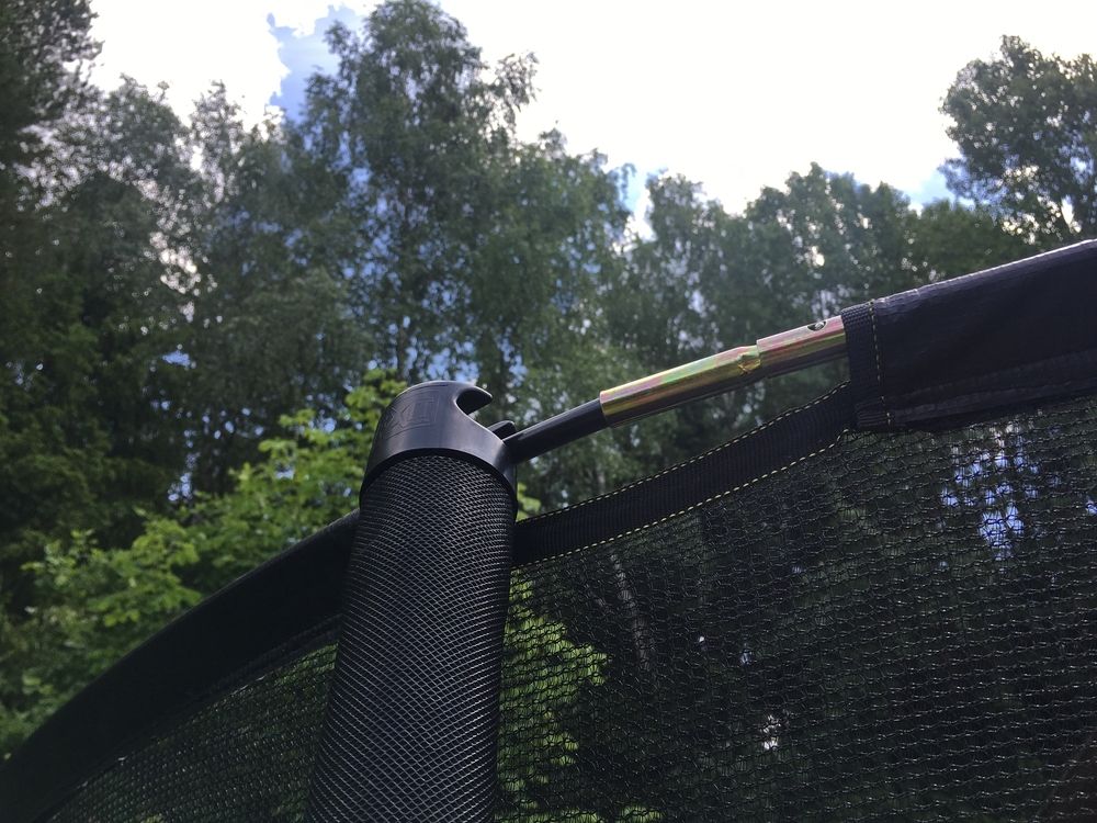 Батут Exit Toys для дачи с сеткой Элегант Премиум 366 см серый